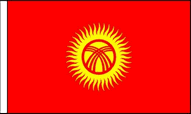 Kyrgyzstan Hand Waving Flags